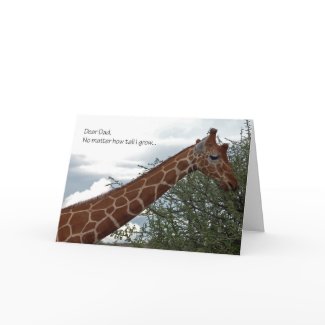 Father's Day Giraffe Card card