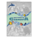 Fathers Day Grandpa Under the Sea ADD YOUR PHOTOS Card
