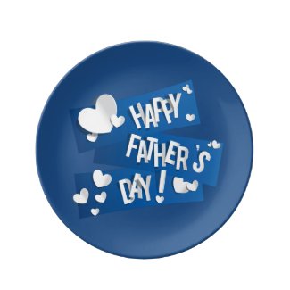 Father's Day "Happy Father's Day" Word Art/Hearts