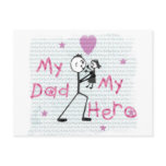 Father's Day Hero Dad Postcards