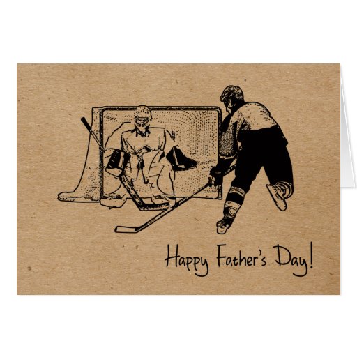 Father's Day! Hockey Greeting Card Zazzle