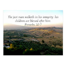 Father's Day Italy & Scripture Gifts Postcard