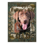 Fathers Day - Labrador - Chocolate Card