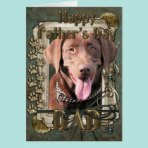 Fathers Day - Labrador - Chocolate cards
