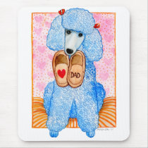 Father's Day Love Dad Poodle Pampering mousepads