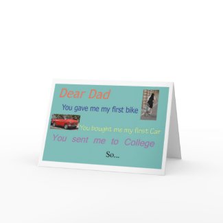 Fathers day Loyalty Card card