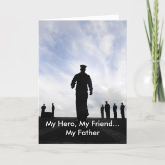 Father's Day Military Navy Sailor Greeting Card card