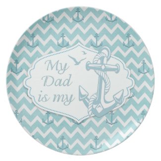 Father's Day - "My Dad is my Anchor" Plates