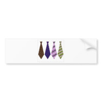 Father's Day Neck Ties Mod Stylish Classy Bumper Sticker