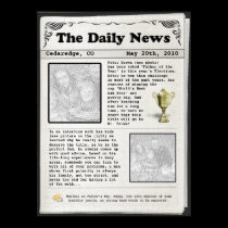 Father's Day Newspaper (customizable) posters