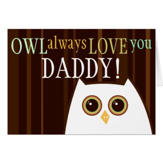 Father's Day Owl Greeting Card