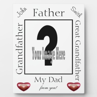 Father's Day Plaque - 8x10 With Easel