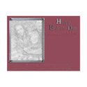 Father's Day Railroad Photo Template postcards by HeartsinFocus Father's Day Railroad Photo Template postcards