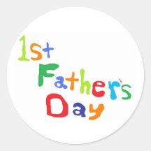 Father's Day Round Sticker