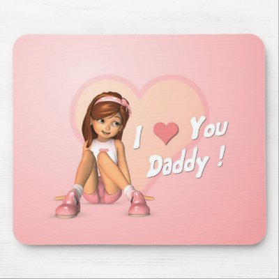 Fathers Day Sadie Mousepad by 3dtoons