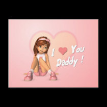 Fathers Day Sadie Postcard