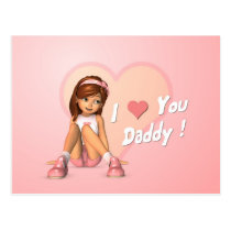 Fathers Day Sadie Postcard postcards