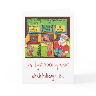 Father's Day Santa card