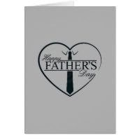 Fathers Day Smart Grey Greeting Card