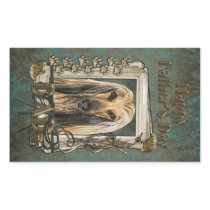 Fathers Day - Stone Paws - Afghan Rectangular Stickers