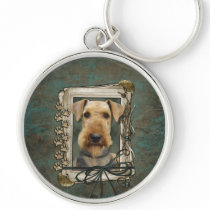Fathers Day - Stone Paws - Airedale Key Chain