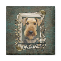 Fathers Day - Stone Paws - Airedale Magnets