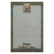Fathers Day - Stone Paws - Airedale Custom Stationery