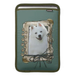 Fathers Day - Stone Paws - American Eskimo MacBook Sleeves