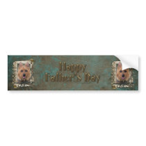 Fathers Day - Stone Paws - Australian Terrier Bumper Stickers