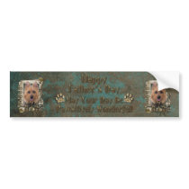 Fathers Day - Stone Paws - Australian Terrier Bumper Stickers