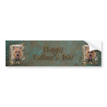 Fathers Day - Stone Paws - Australian Terrier Bumper Sticker