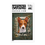 Fathers Day - Stone Paws - Basenji postage