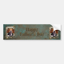 Fathers Day - Stone Paws - Beagle Bumper Sticker