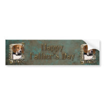 Fathers Day - Stone Paws - Beagle Bumper Stickers