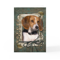 Fathers Day - Stone Paws - Beagle Card