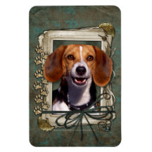 Fathers Day - Stone Paws - Beagle Flexible Magnets