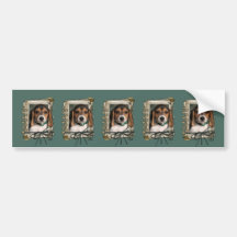 Fathers Day - Stone Paws - Beagle Puppy Bumper Stickers