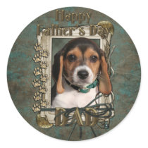Fathers Day - Stone Paws - Beagle Puppy - Chloe Sticker