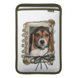 Fathers Day - Stone Paws - Beagle Puppy MacBook Air Sleeve