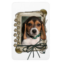 Fathers Day - Stone Paws - Beagle Puppy Magnet