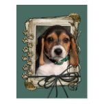 Fathers Day - Stone Paws - Beagle Puppy Post Cards