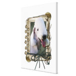 Fathers Day - Stone Paws - Bedlington Terrier Canvas Prints