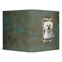 Fathers Day - Stone Paws - Bichon Frise Binders