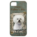 Fathers Day - Stone Paws - Bichon Frise iPhone 5 Cases