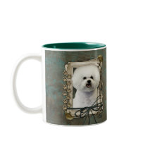 Fathers Day - Stone Paws - Bichon Frise Mug