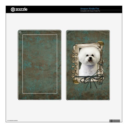 Fathers Day - Stone Paws - Bichon Frise Kindle Fire Skin