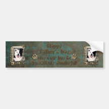 Fathers Day - Stone Paws - Border Collie Bumper Stickers