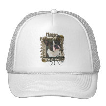Fathers Day - Stone Paws - Boston Terrier Trucker Hat