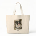Fathers Day - Stone Paws - Boston Terrier Tote Bag Fathers Day - Stone Paws - Boston Terrier Tote Bag