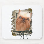Fathers Day - Stone Paws - Brussels Griffon Mousepads Fathers Day - Stone Paws - Brussels Griffon Mousepads